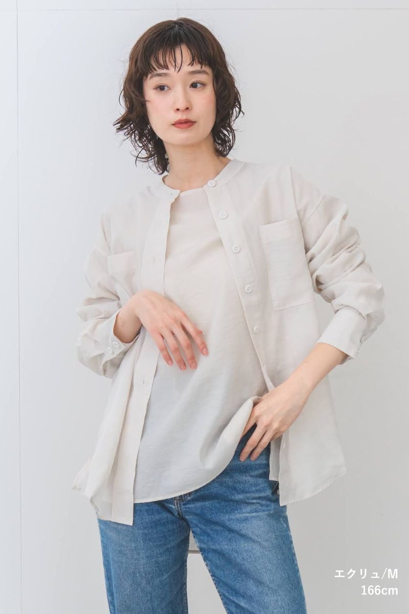 ナインアール,rrrrrrrrr,リトルシアーカラーシャツ