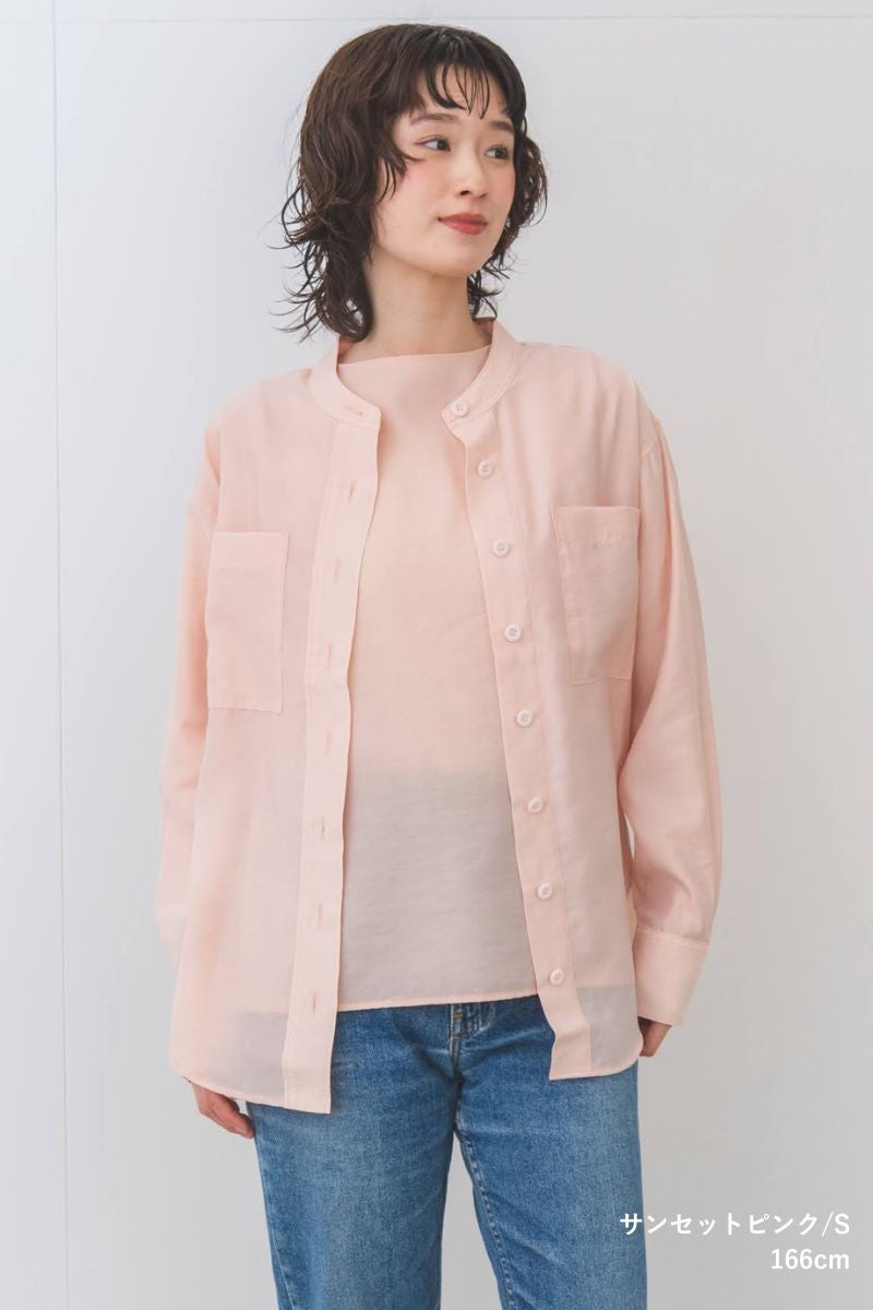 ナインアール,rrrrrrrrr,リトルシアーカラーシャツ