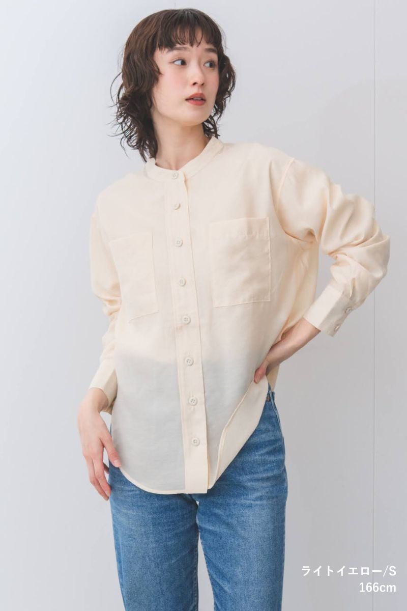 ナインアール,rrrrrrrrr,リトルシアーカラーシャツ