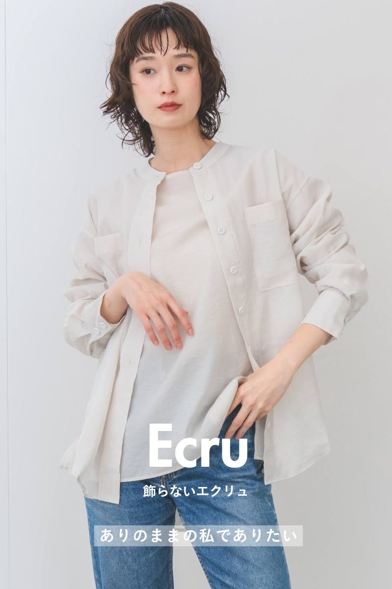 ナインアール,rrrrrrrrr,リトルシアーカラーシャツ