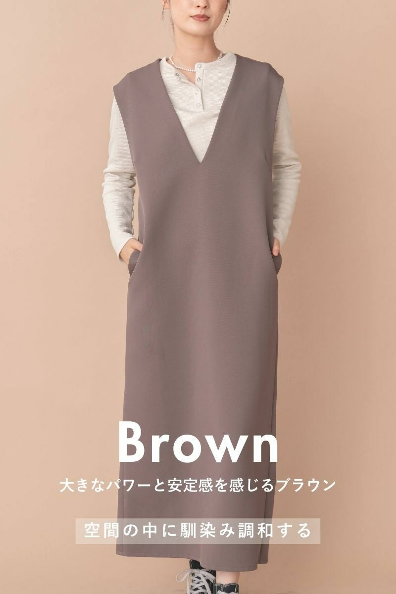 rrrrrrrrr,ナインアール,オールシーズンVネックワンピース