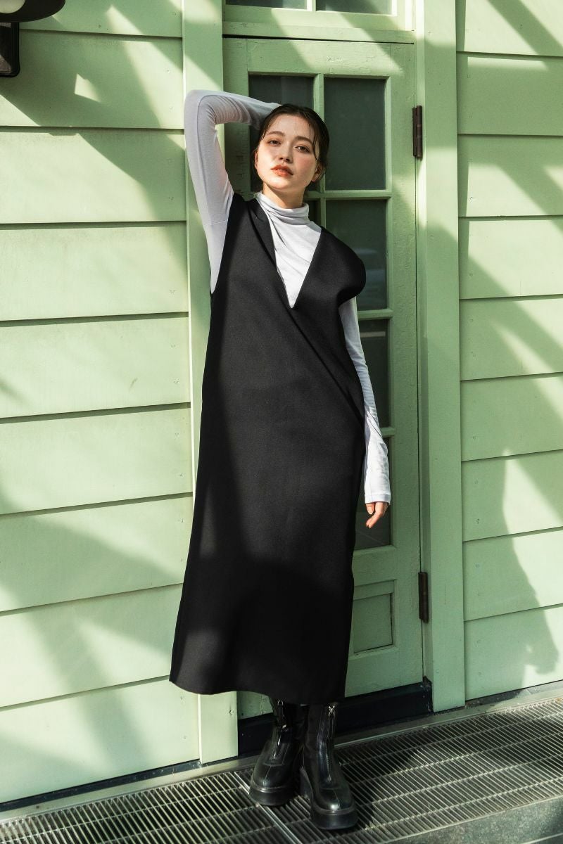 rrrrrrrrr,ナインアール,オールシーズンVネックワンピース