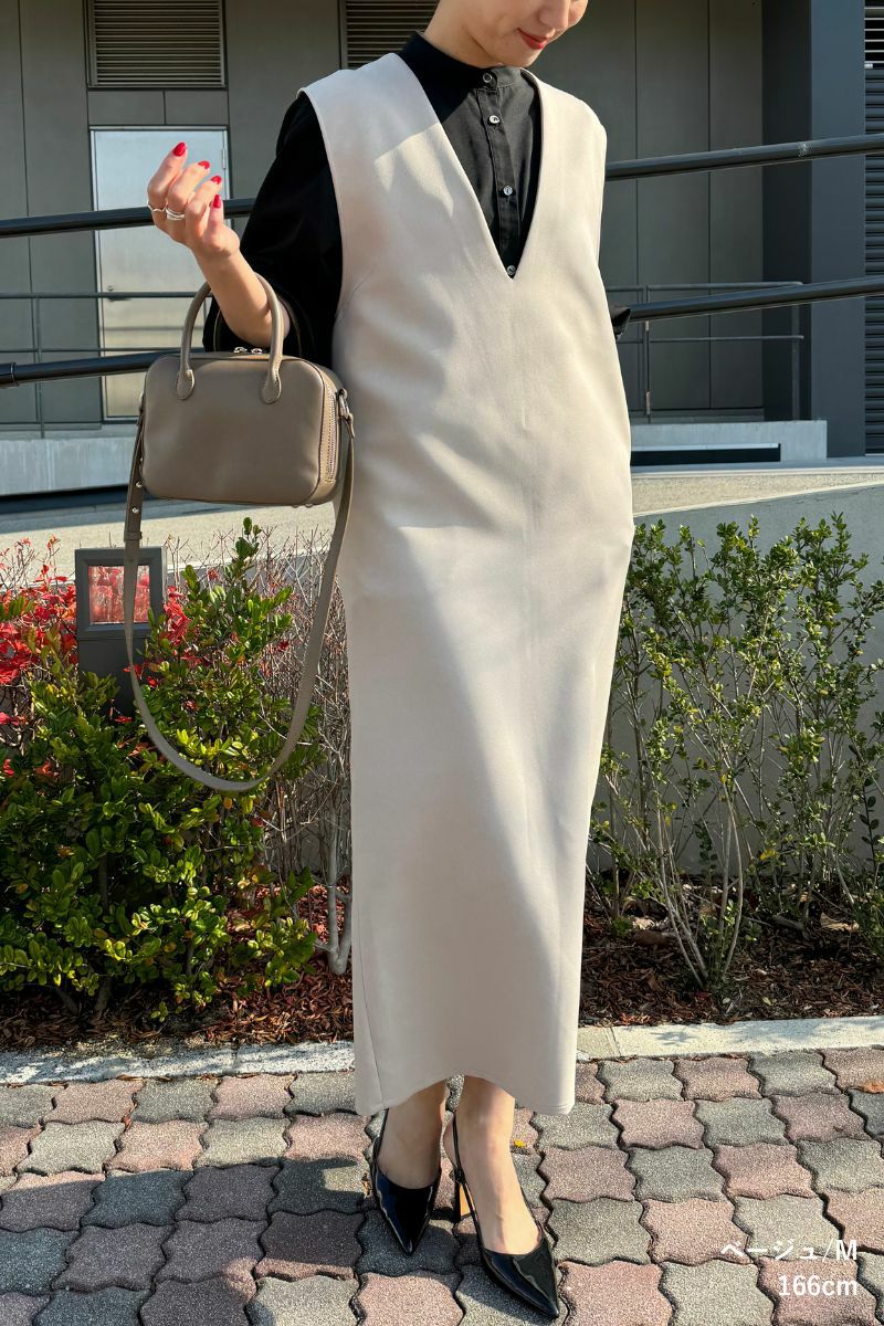 オールシーズン Vネック ワンピース の商品ページ｜レディース