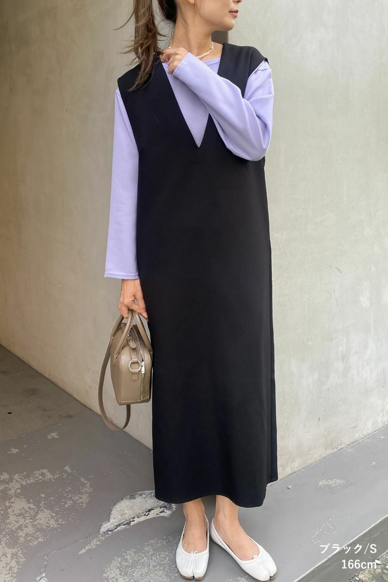 オールシーズン Vネック ワンピース の商品ページ｜レディース