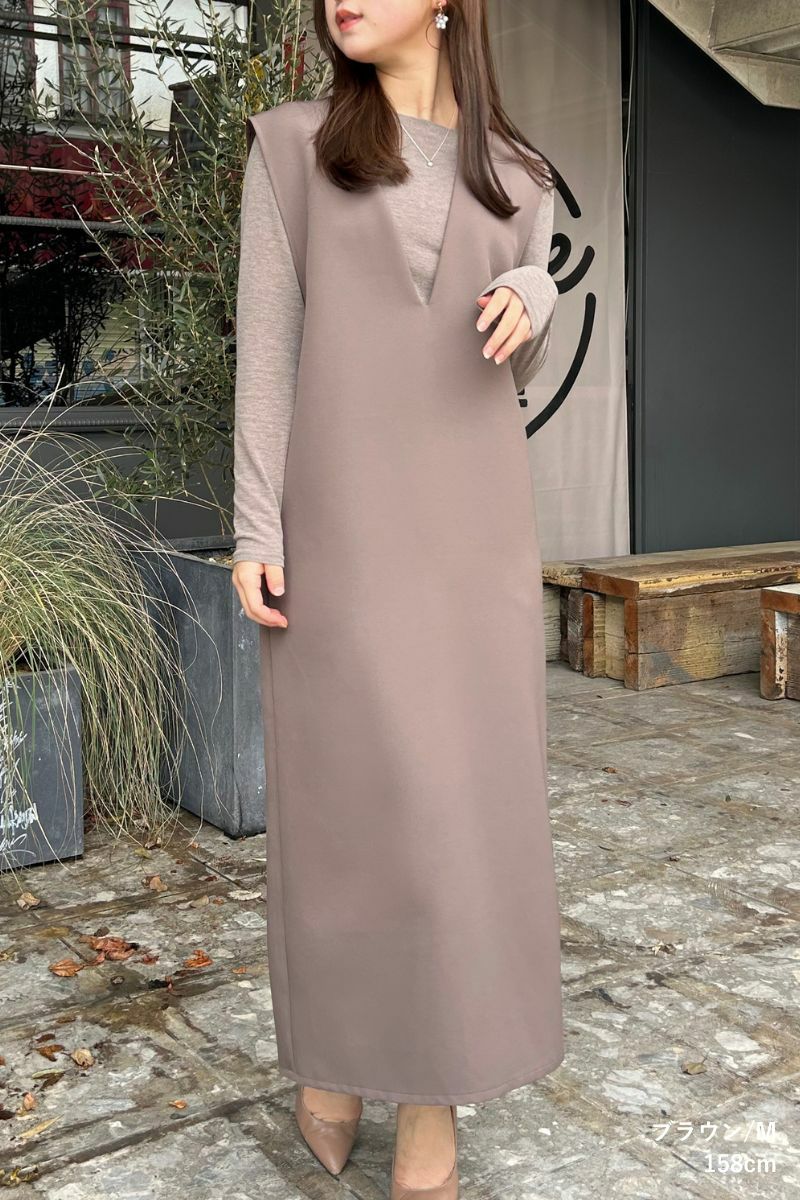 オールシーズン Vネック ワンピース の商品ページ｜レディース