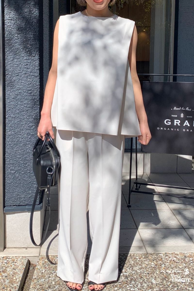 最短当日発送】リネン風素材の夏用パンツ｜レディースファッション通販