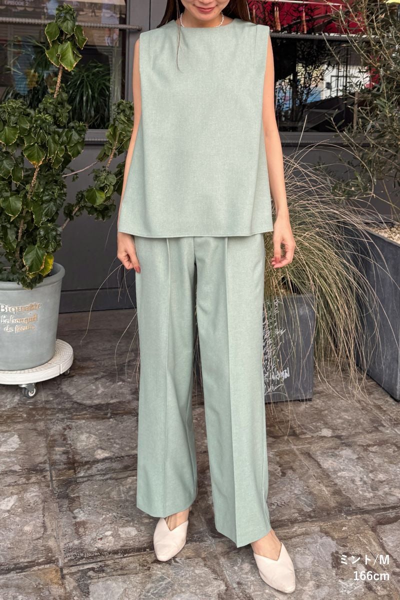 最短当日発送】リネン風素材の夏用パンツ｜レディースファッション通販