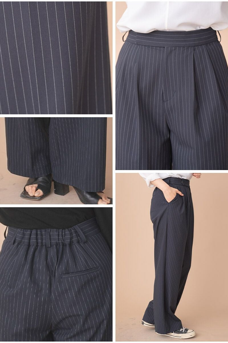 タックワイドストライプパンツ | ボトムス | 《公式オンラインストア