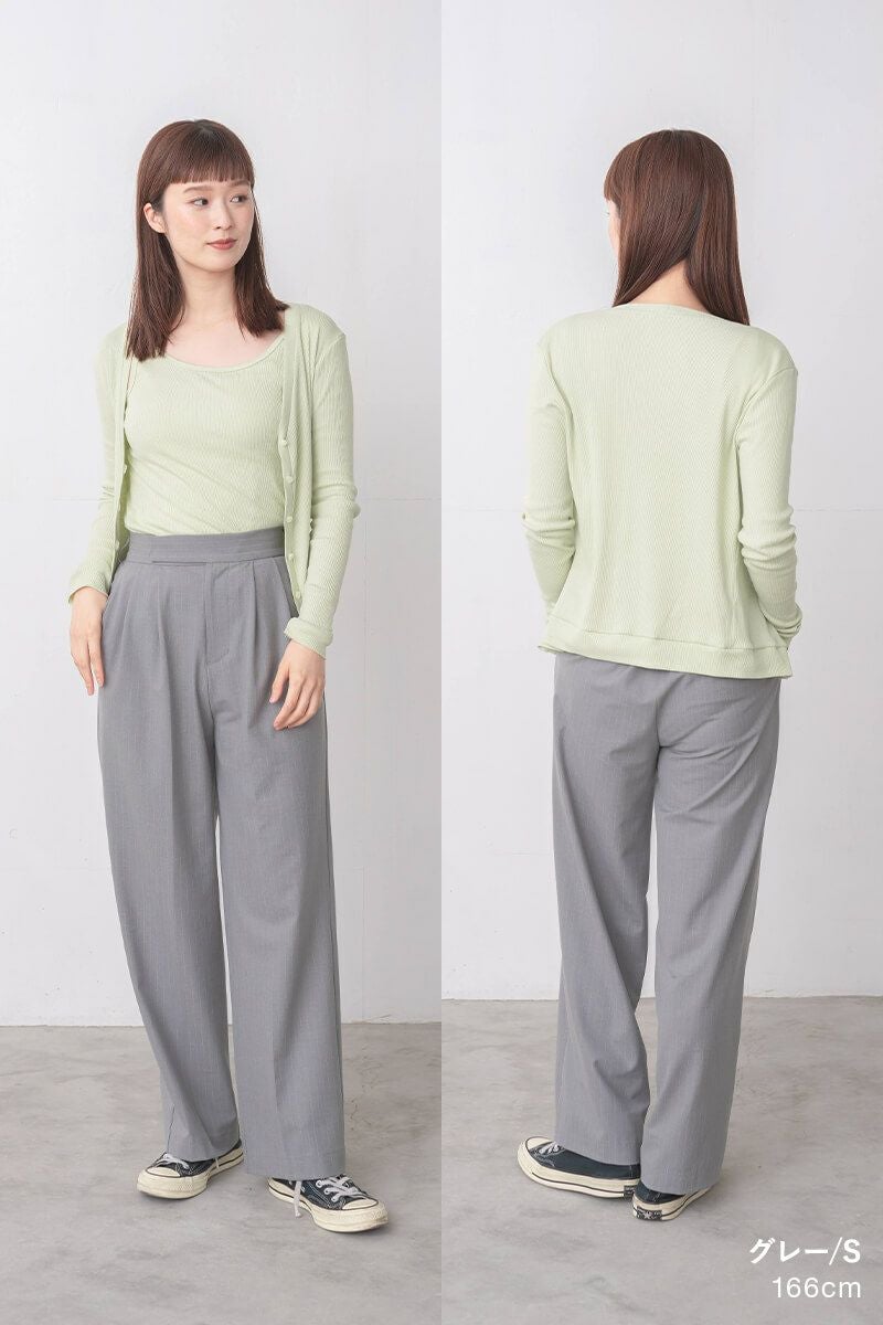 ナインアール,rrrrrrrrr,タックワイドストライプパンツ