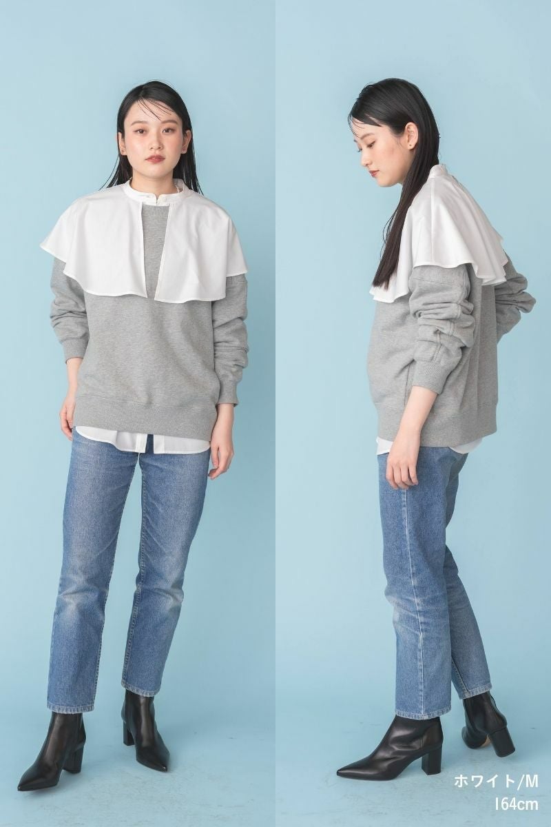 ナインアール,rrrrrrrrr,リサイクルコットンケープブラウス