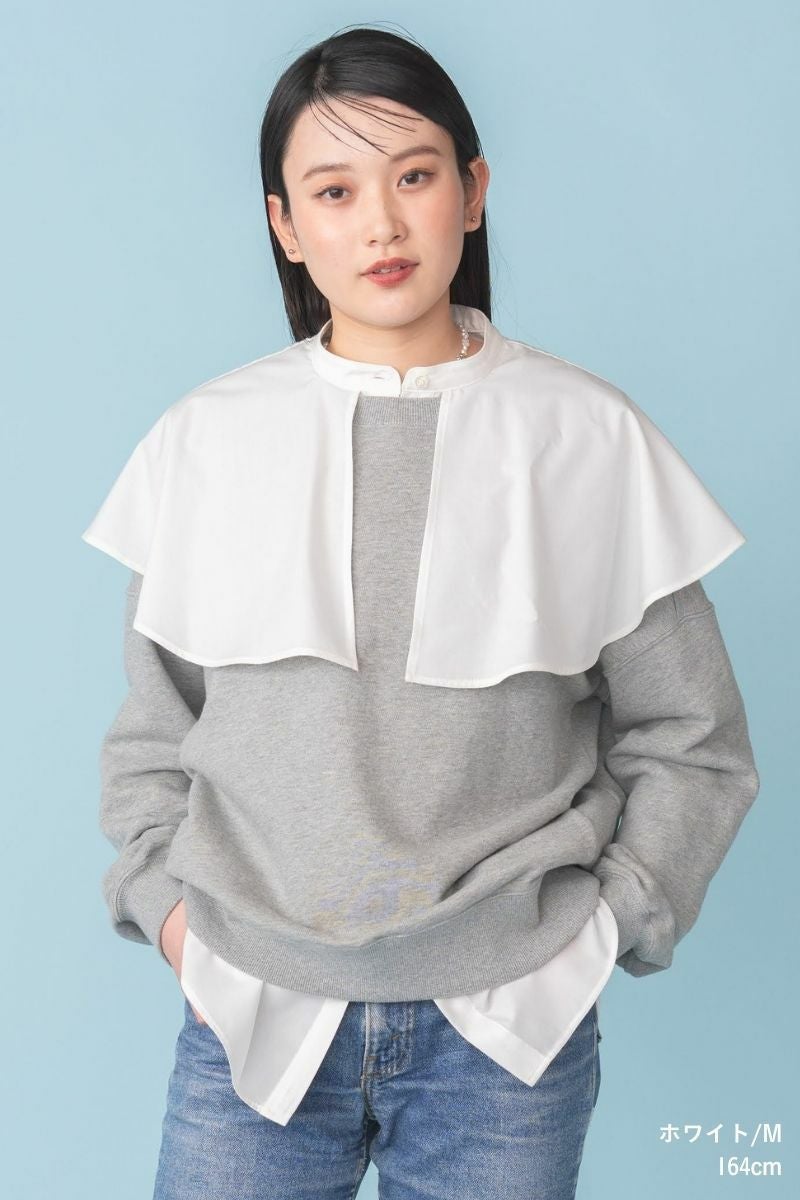 ナインアール,rrrrrrrrr,リサイクルコットンケープブラウス