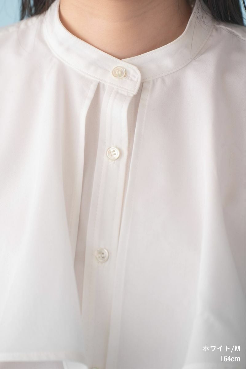 ナインアール,rrrrrrrrr,リサイクルコットンケープブラウス