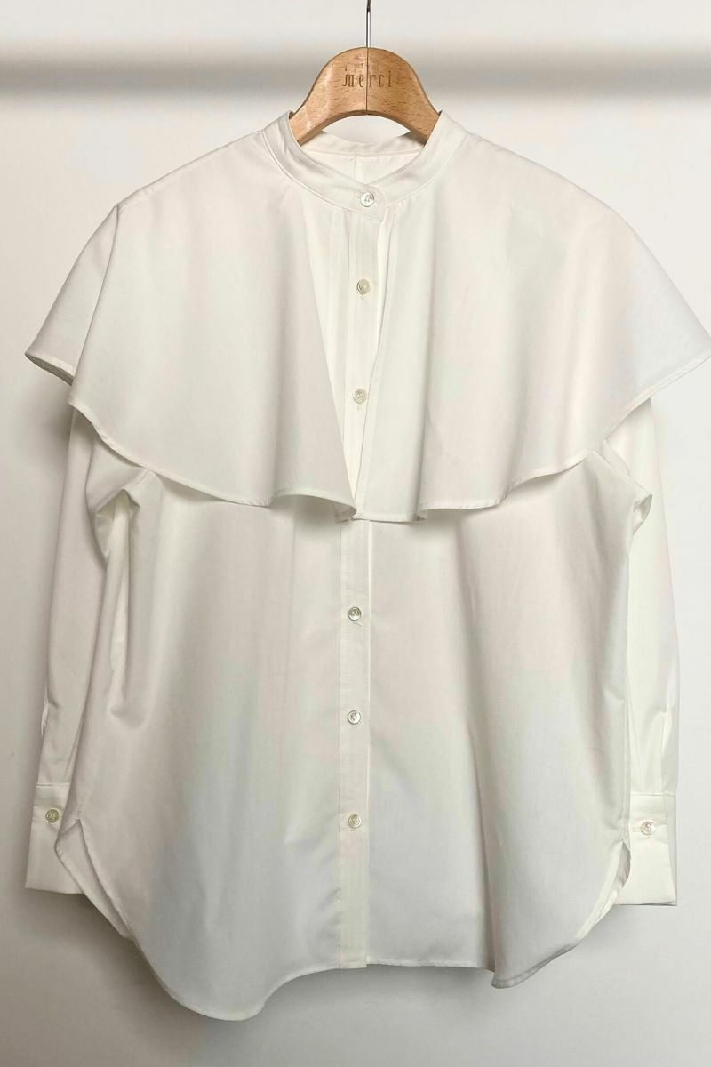 ナインアール,rrrrrrrrr,リサイクルコットンケープブラウス