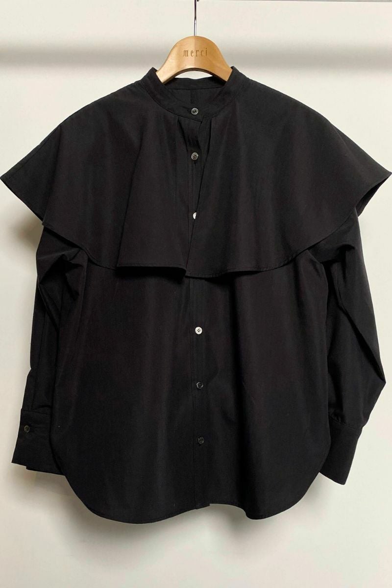 ナインアール,rrrrrrrrr,リサイクルコットンケープブラウス