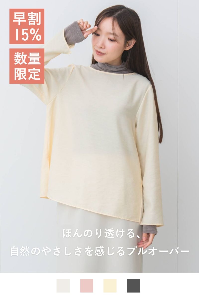 rrrrrrrrr,ナインアール,リトルシアーカラープルオーバー