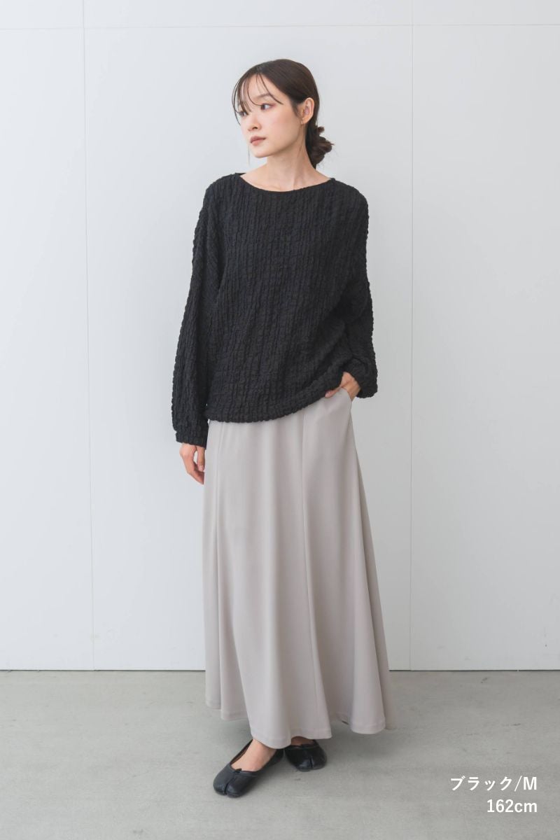 rrrrrrrrr,ナインアール,オーガニックコットンシュリンクレースブラウス