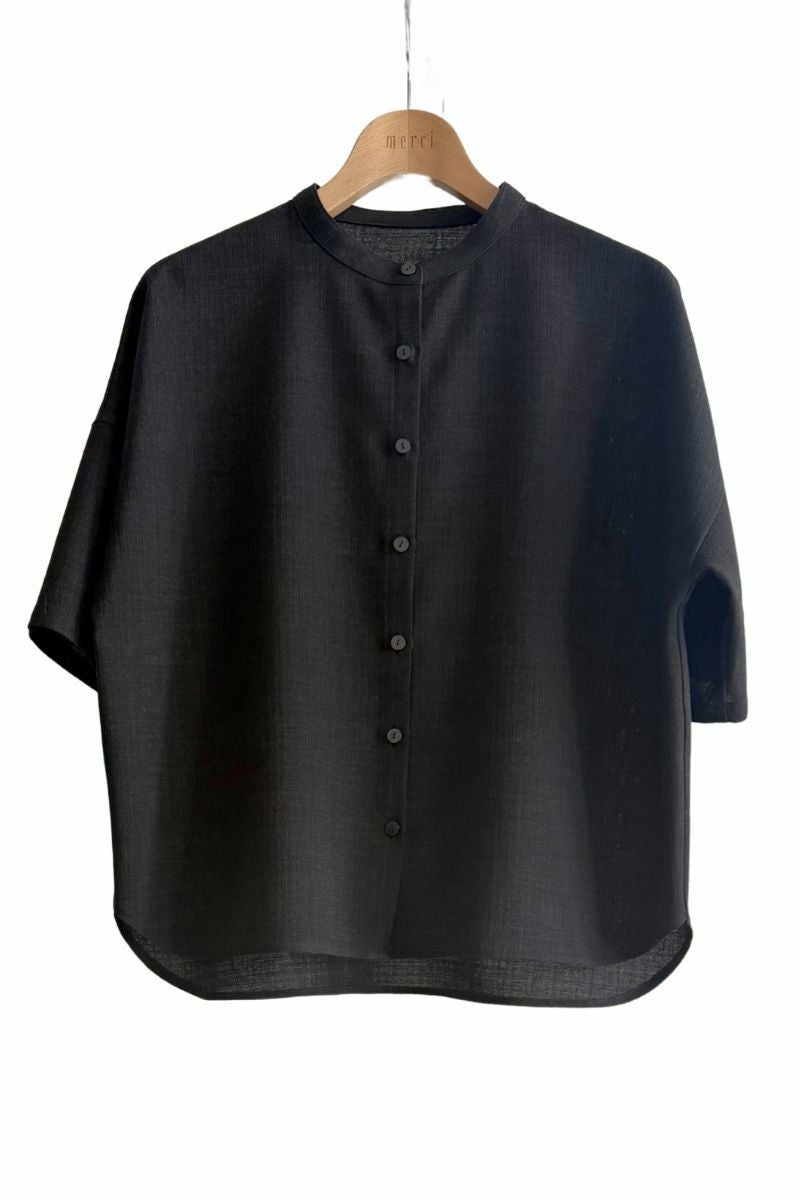 ナインアール,rrrrrrrrr,リネンライクシャツ,sumi,ミニマリスト