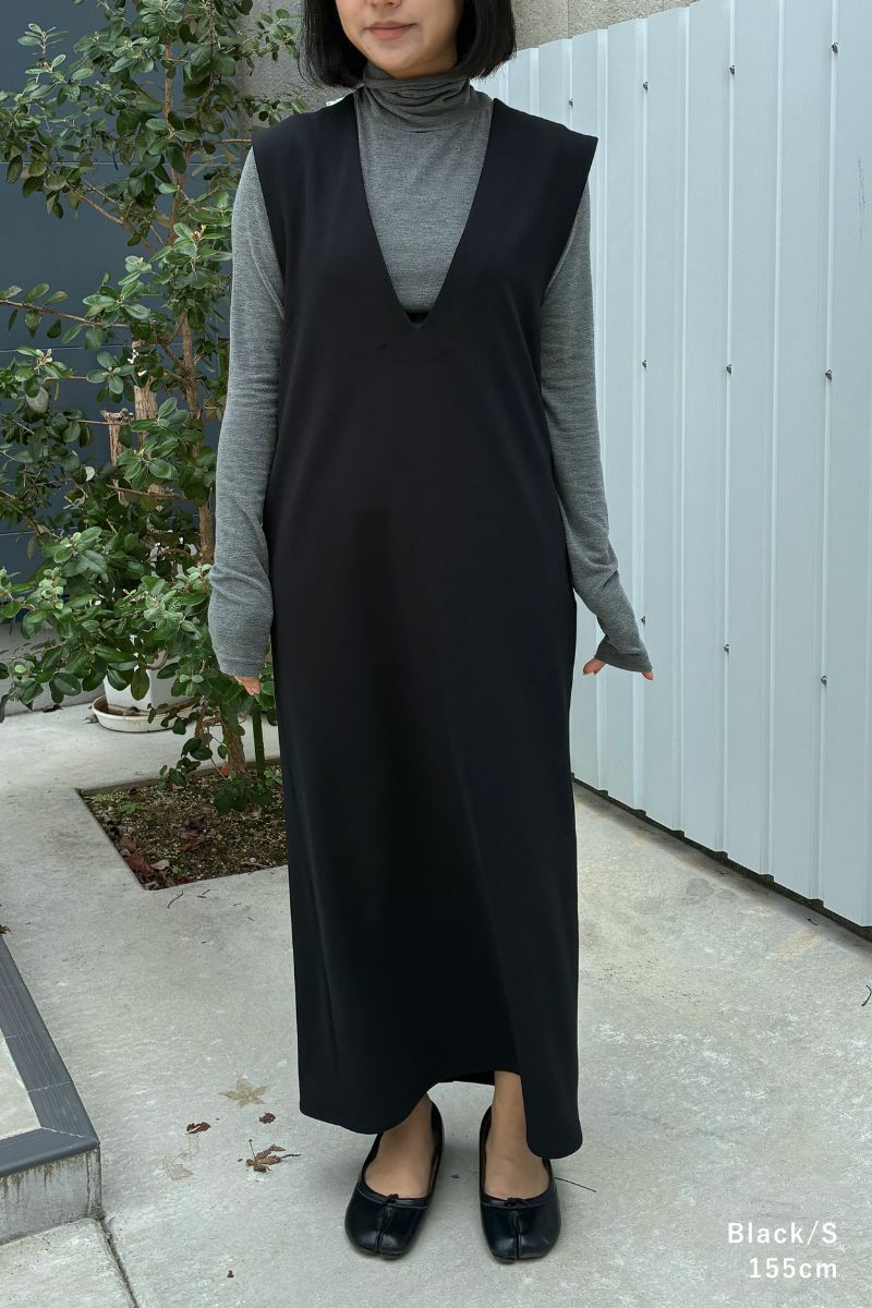 ナインアール,rrrrrrrrr,オールシーズンストレッチVネックワンピース