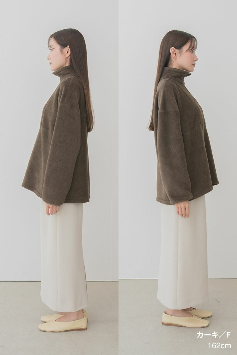 ライトエコフリースハーフジップ