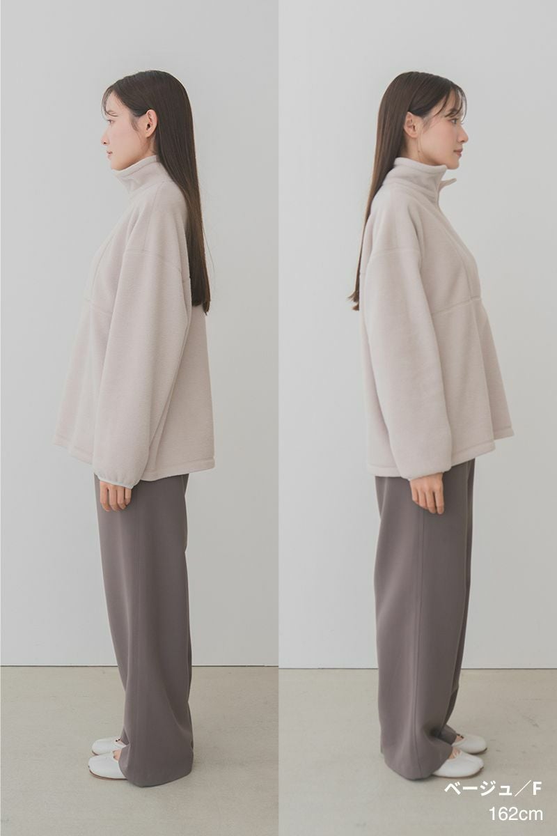 ライトエコフリースハーフジップ