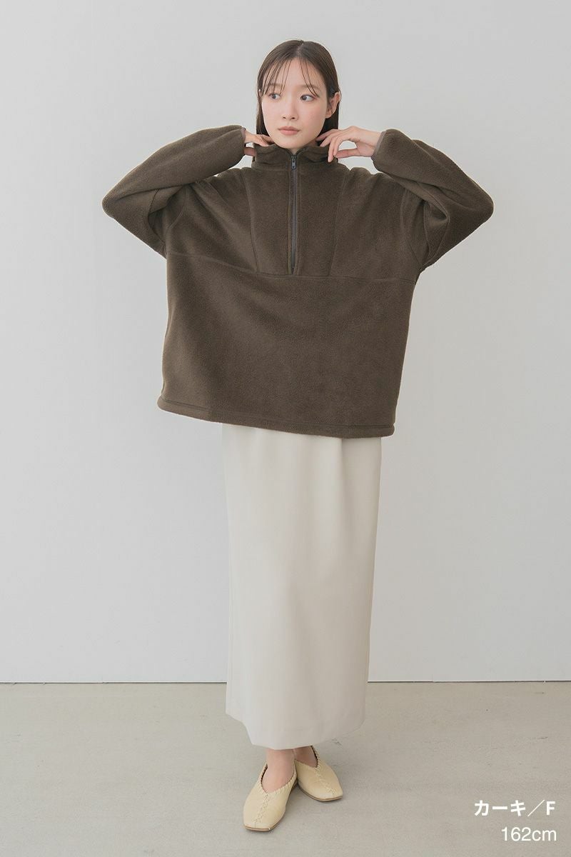 ライトエコフリースハーフジップ