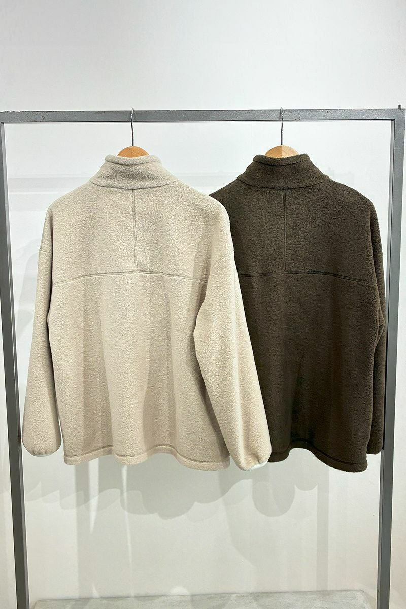 ライトエコフリースハーフジップ